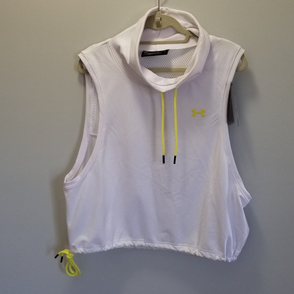 NWT Under Armour Fleece Sleeveless Funnel Neck